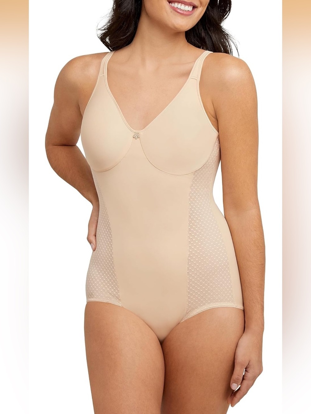 Shaper With Cool Comfort Df1009 Shapewear Bodysuits, Soft Taupe 2001/bb10-2
